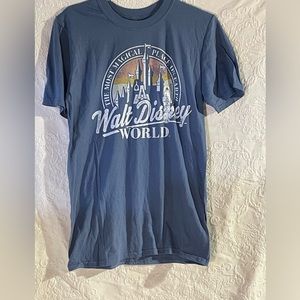 Disney World T-Shirt Blue Adult Small NWT